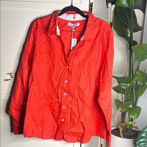 Tommy Bahama Bright Red Casual Button-Down Shirt
